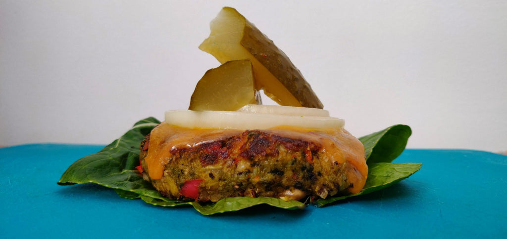 Low Oxalate Black-Eyed Pea Veggie Burger Recipe